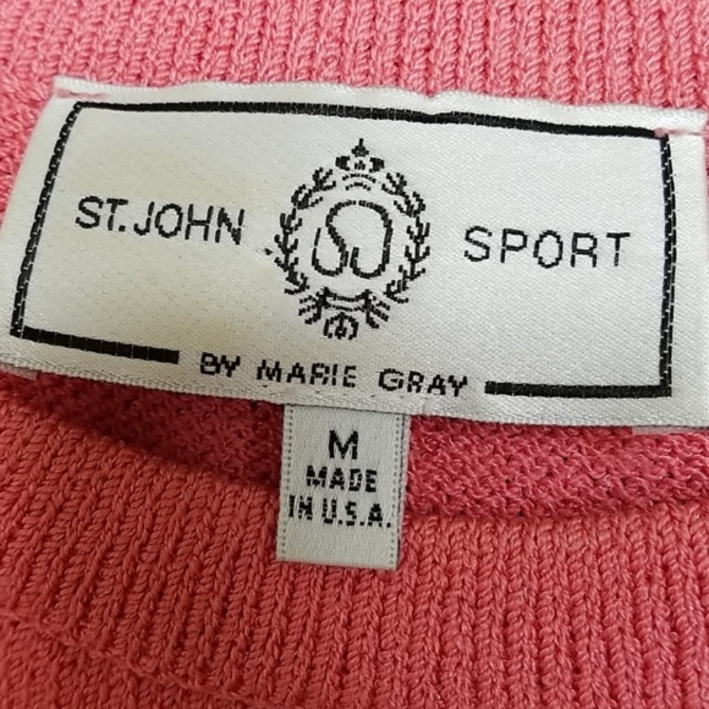 Vintage St. John Sport Knit Pink Sleeveless Top - Picture 6 of 6